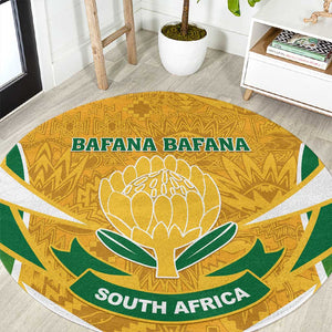 Support Bafana Bafana - South Africa Soccer Round Carpet