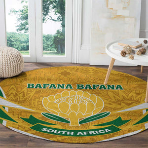 Support Bafana Bafana - South Africa Soccer Round Carpet