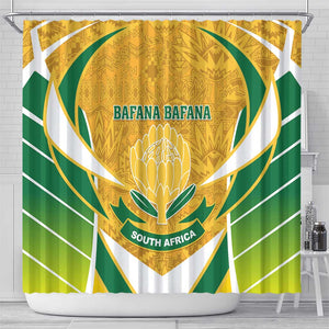 Support Bafana Bafana - South Africa Soccer Shower Curtain