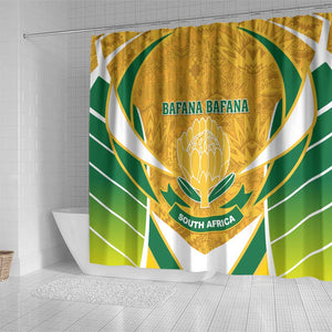 Support Bafana Bafana - South Africa Soccer Shower Curtain