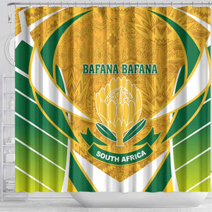 Support Bafana Bafana - South Africa Soccer Shower Curtain