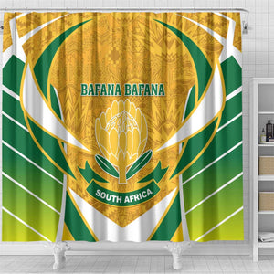 Support Bafana Bafana - South Africa Soccer Shower Curtain