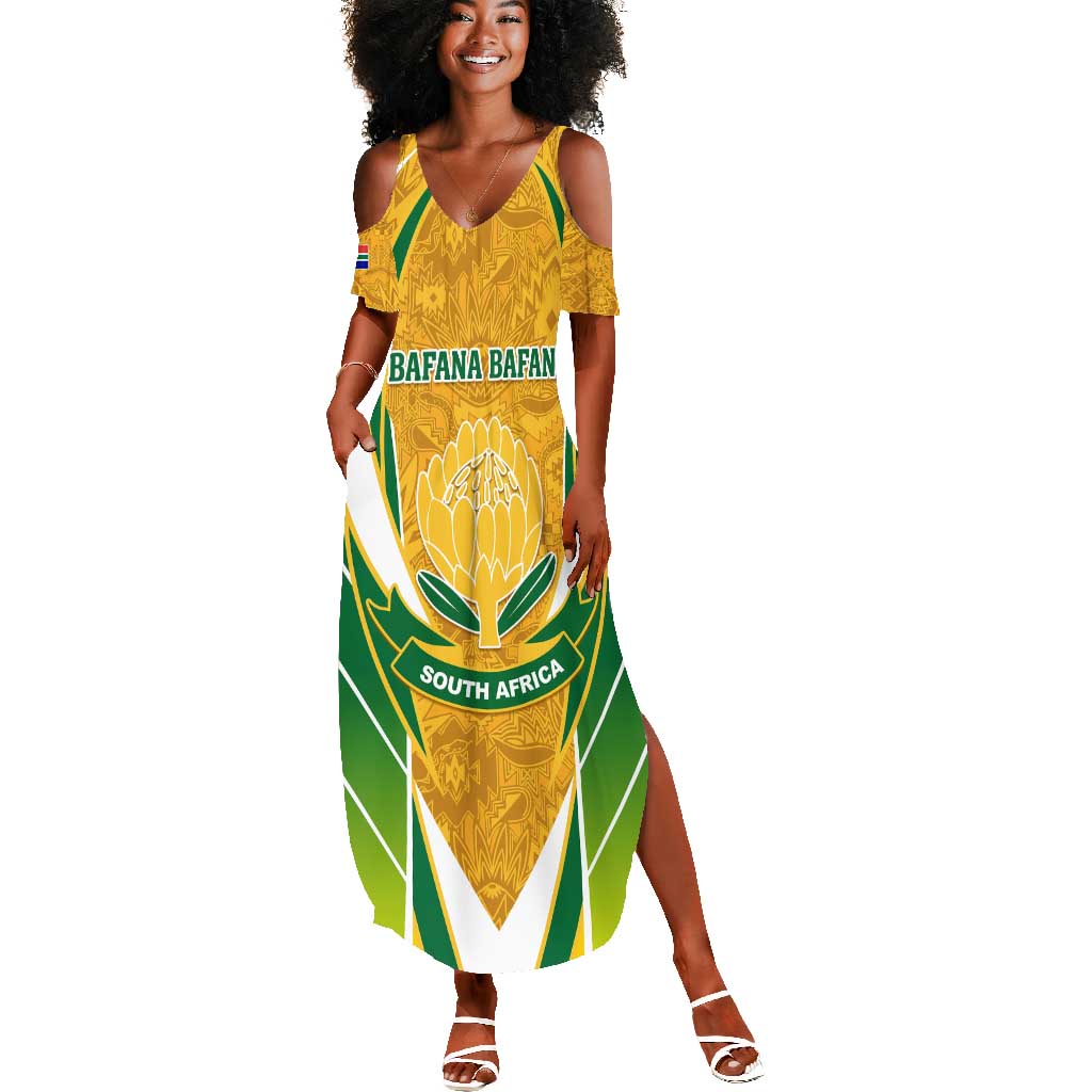 Support Bafana Bafana - South Africa Soccer Summer Maxi Dress