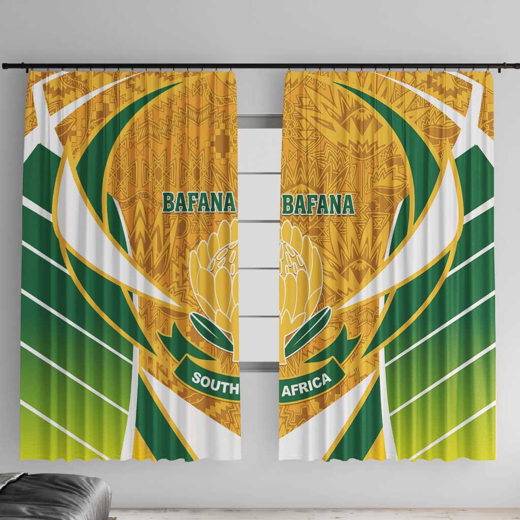 Support Bafana Bafana - South Africa Soccer Window Curtain