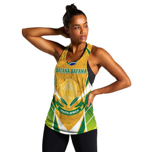 Support Bafana Bafana - South Africa Soccer Women Racerback Tank