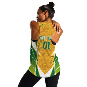 Support Bafana Bafana - South Africa Soccer Women Racerback Tank