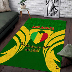 Support Les Aigles Du Mali - Mali Football Area Rug