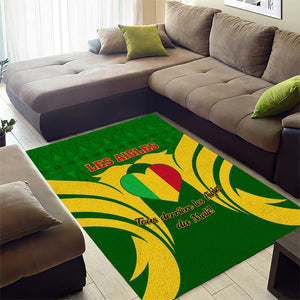 Support Les Aigles Du Mali - Mali Football Area Rug