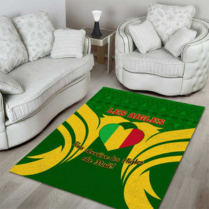 Support Les Aigles Du Mali - Mali Football Area Rug