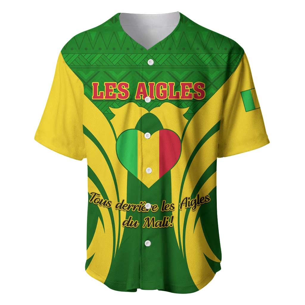 Support Les Aigles Du Mali - Mali Football Baseball Jersey