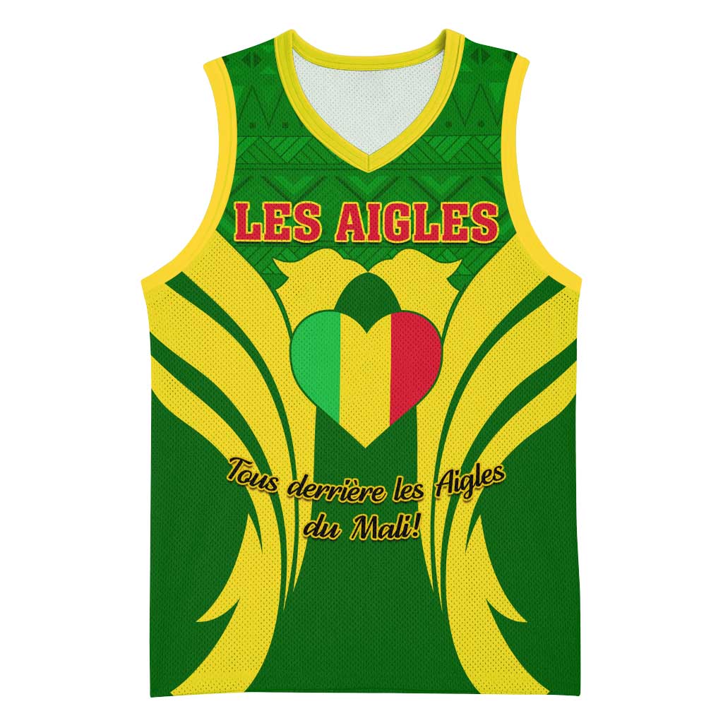 Support Les Aigles Du Mali - Mali Football Basketball Jersey LT01