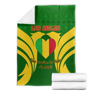 Support Les Aigles Du Mali - Mali Football Blanket