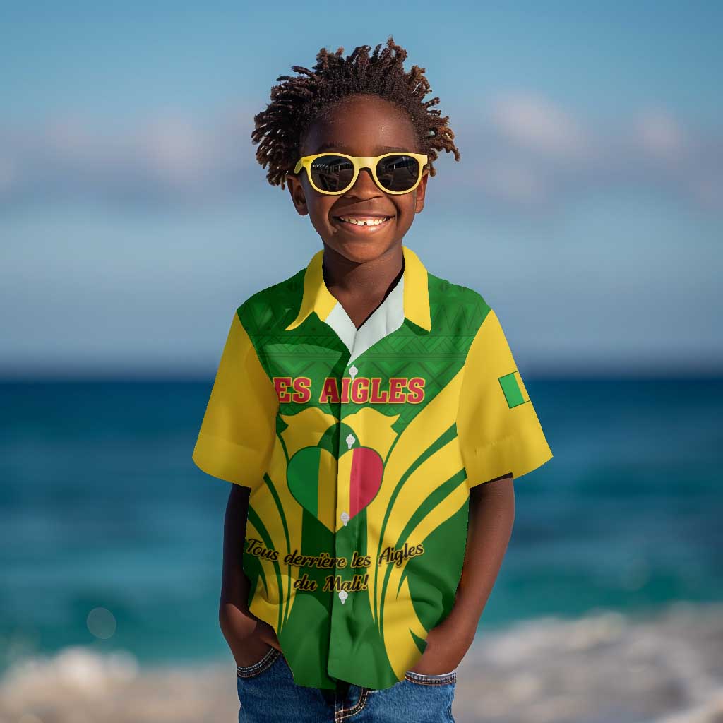 Support Les Aigles Du Mali - Mali Football Kid Hawaiian Shirt