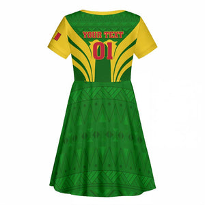 Support Les Aigles Du Mali - Mali Football Kid Short Sleeve Dress