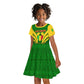 Support Les Aigles Du Mali - Mali Football Kid Short Sleeve Dress