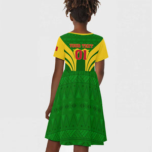 Support Les Aigles Du Mali - Mali Football Kid Short Sleeve Dress