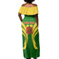 Support Les Aigles Du Mali - Mali Football Off Shoulder Maxi Dress