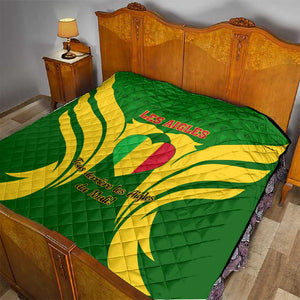 Support Les Aigles Du Mali - Mali Football Quilt