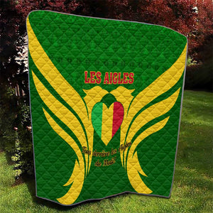 Support Les Aigles Du Mali - Mali Football Quilt