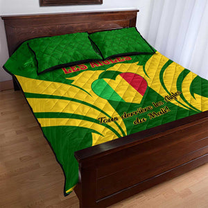 Support Les Aigles Du Mali - Mali Football Quilt Bed Set