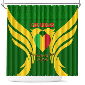 Support Les Aigles Du Mali - Mali Football Shower Curtain