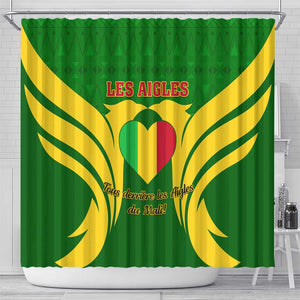 Support Les Aigles Du Mali - Mali Football Shower Curtain