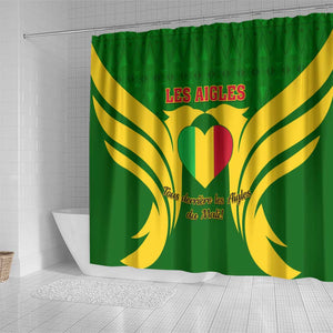 Support Les Aigles Du Mali - Mali Football Shower Curtain