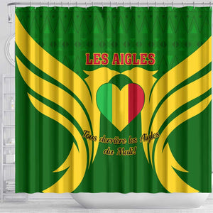 Support Les Aigles Du Mali - Mali Football Shower Curtain