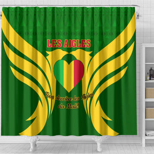 Support Les Aigles Du Mali - Mali Football Shower Curtain