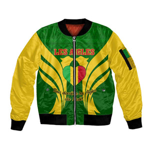 Support Les Aigles Du Mali - Mali Football Sleeve Zip Bomber Jacket