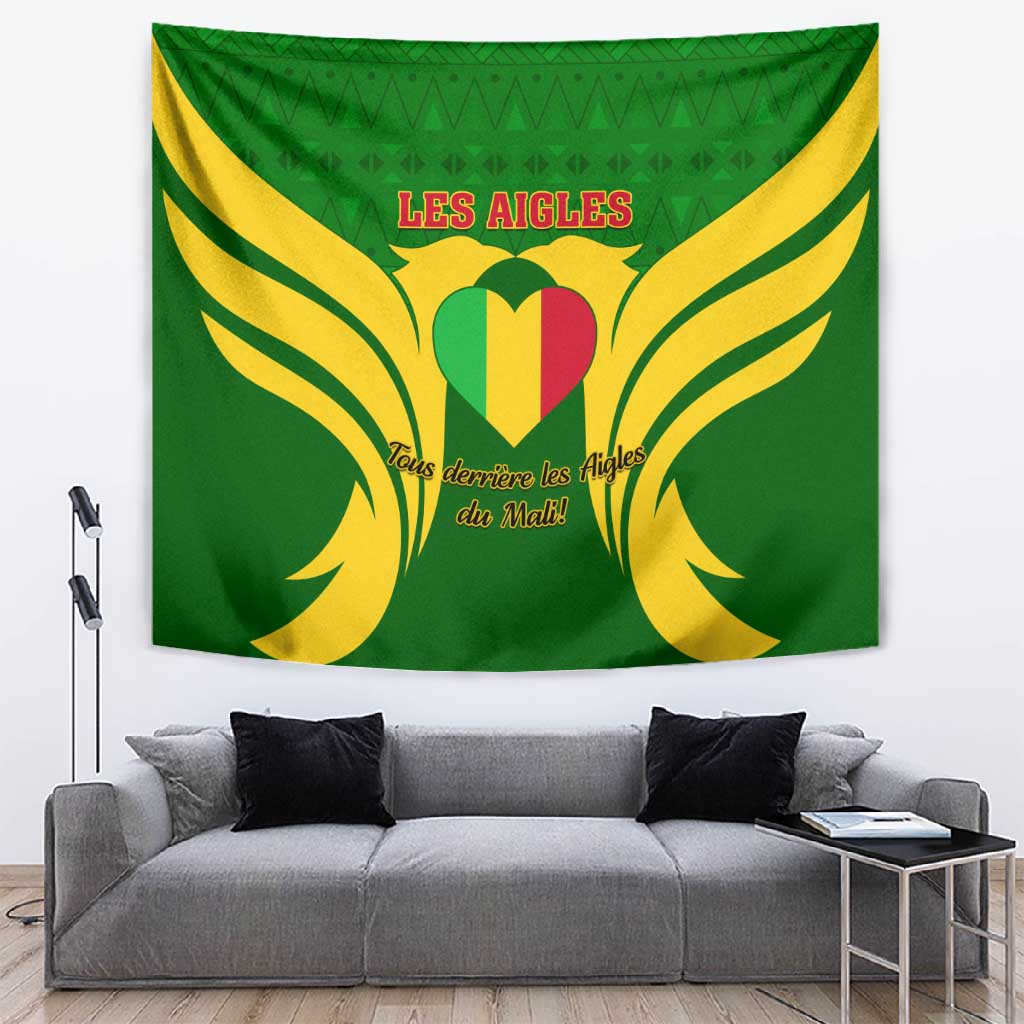 Support Les Aigles Du Mali - Mali Football Tapestry