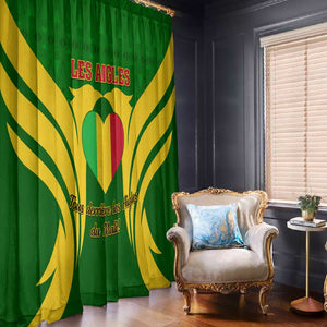 Support Les Aigles Du Mali - Mali Football Window Curtain