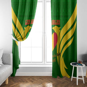 Support Les Aigles Du Mali - Mali Football Window Curtain