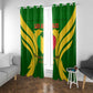 Support Les Aigles Du Mali - Mali Football Window Curtain