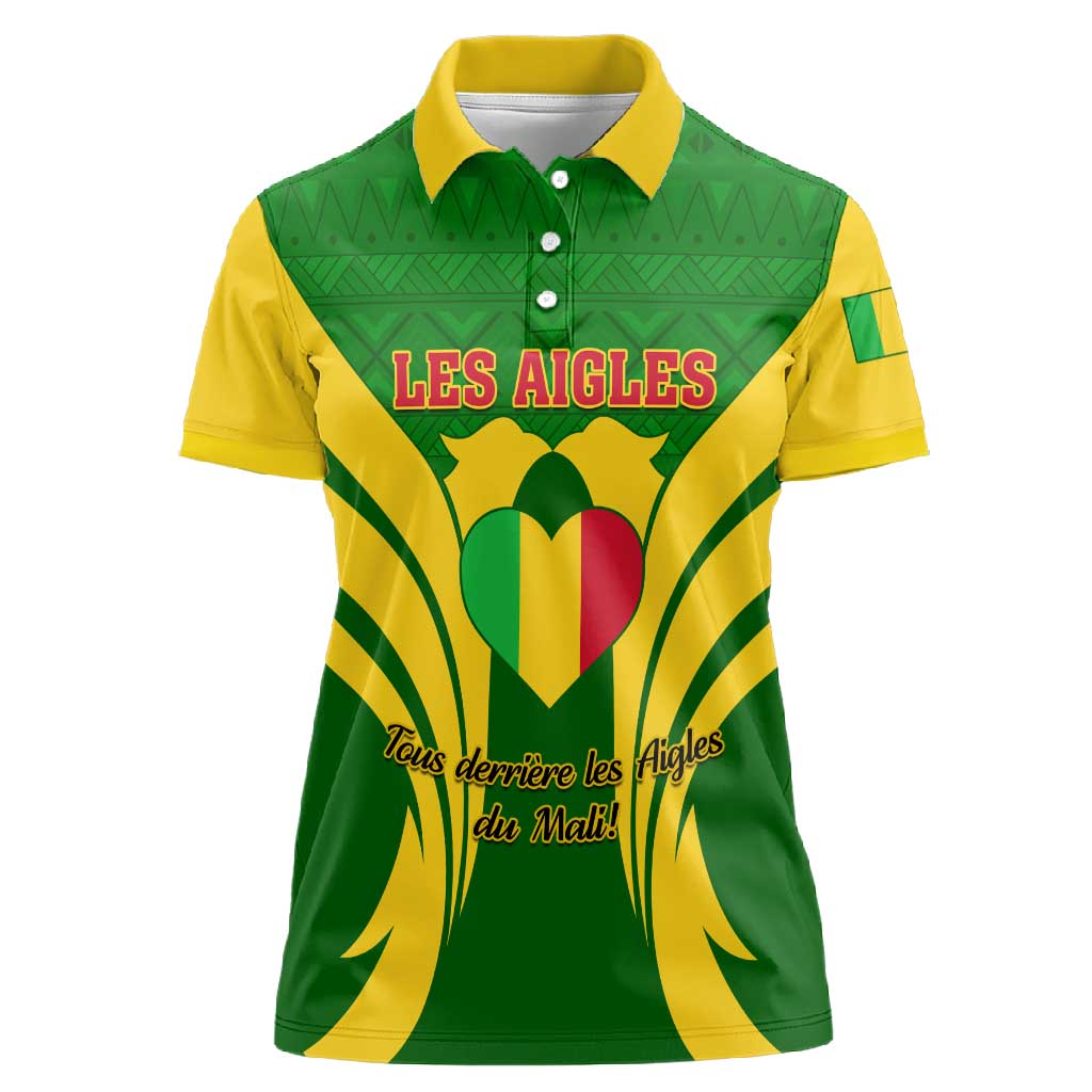 Support Les Aigles Du Mali - Mali Football Women Polo Shirt