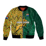 Personalized South Africa Bomber Jacket with Springbok and Proteas African Pattern