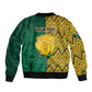 Personalized South Africa Bomber Jacket with Springbok and Proteas African Pattern