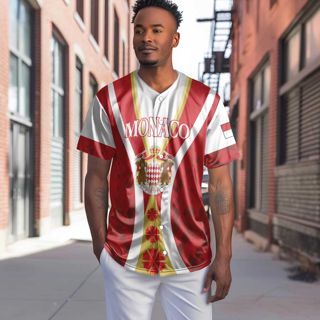Personalized Monaco Baseball Jersey Deo Juvante Sporty Style