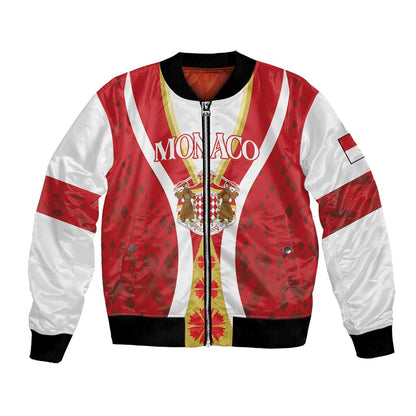 Personalized Monaco Bomber Jacket Deo Juvante Sporty Style