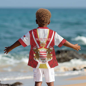 Personalized Monaco Kid Hawaiian Shirt Deo Juvante Sporty Style