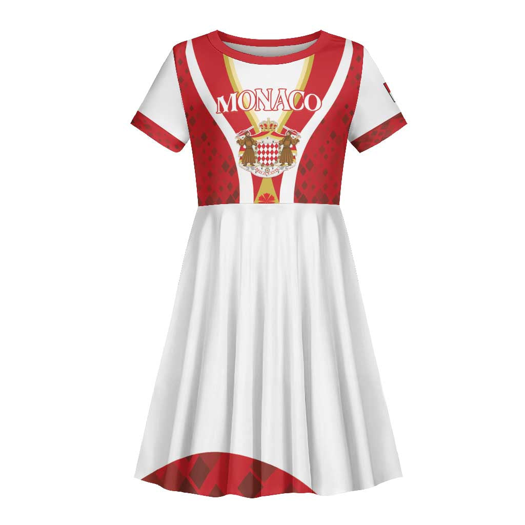 Personalized Monaco Kid Short Sleeve Dress Deo Juvante Sporty Style