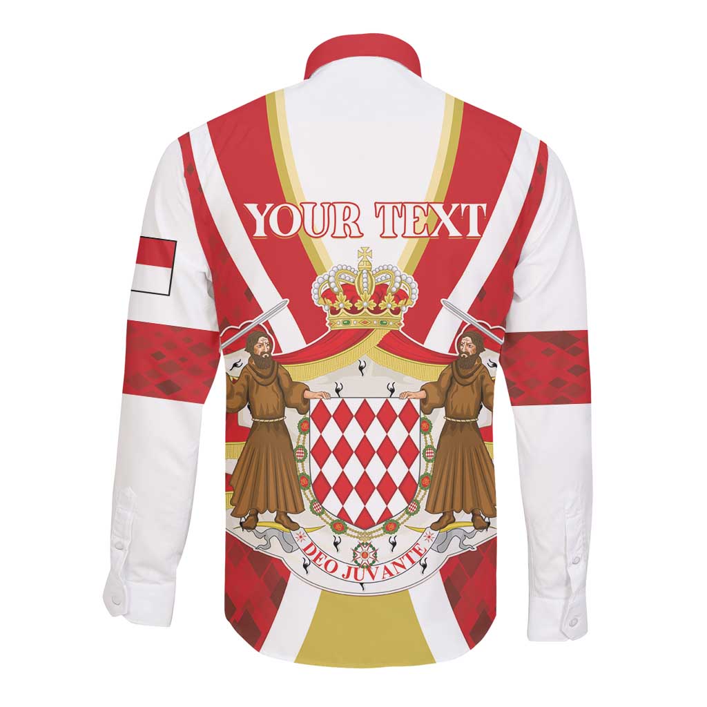 Personalized Monaco Long Sleeve Button Shirt Deo Juvante Sporty Style