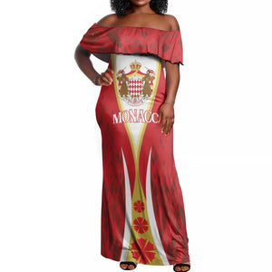 Personalized Monaco Off Shoulder Maxi Dress Deo Juvante Sporty Style