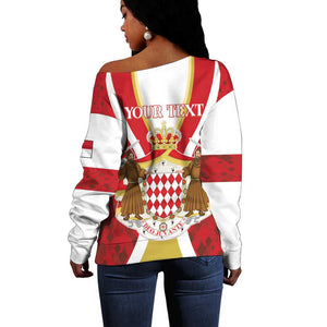 Personalized Monaco Off Shoulder Sweater Deo Juvante Sporty Style