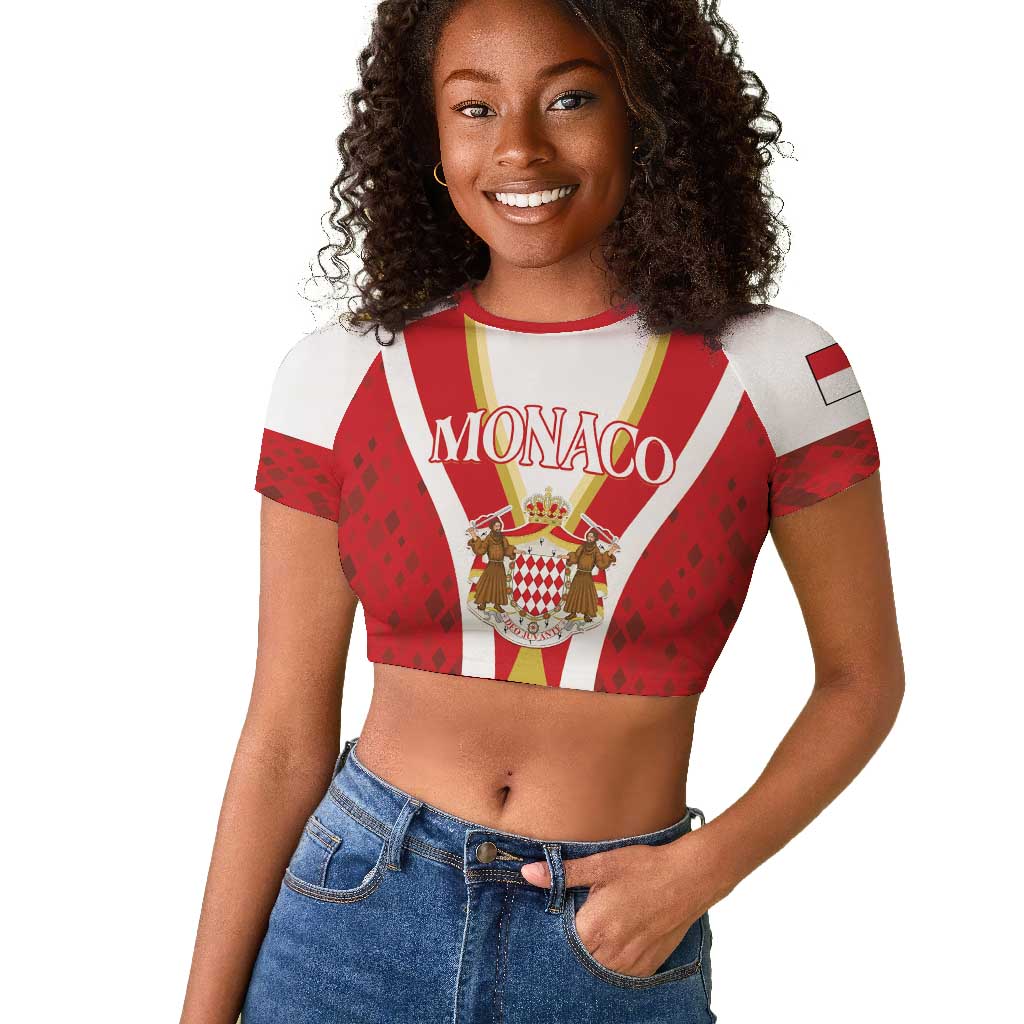 Personalized Monaco Raglan Cropped T shirt Deo Juvante Sporty Style