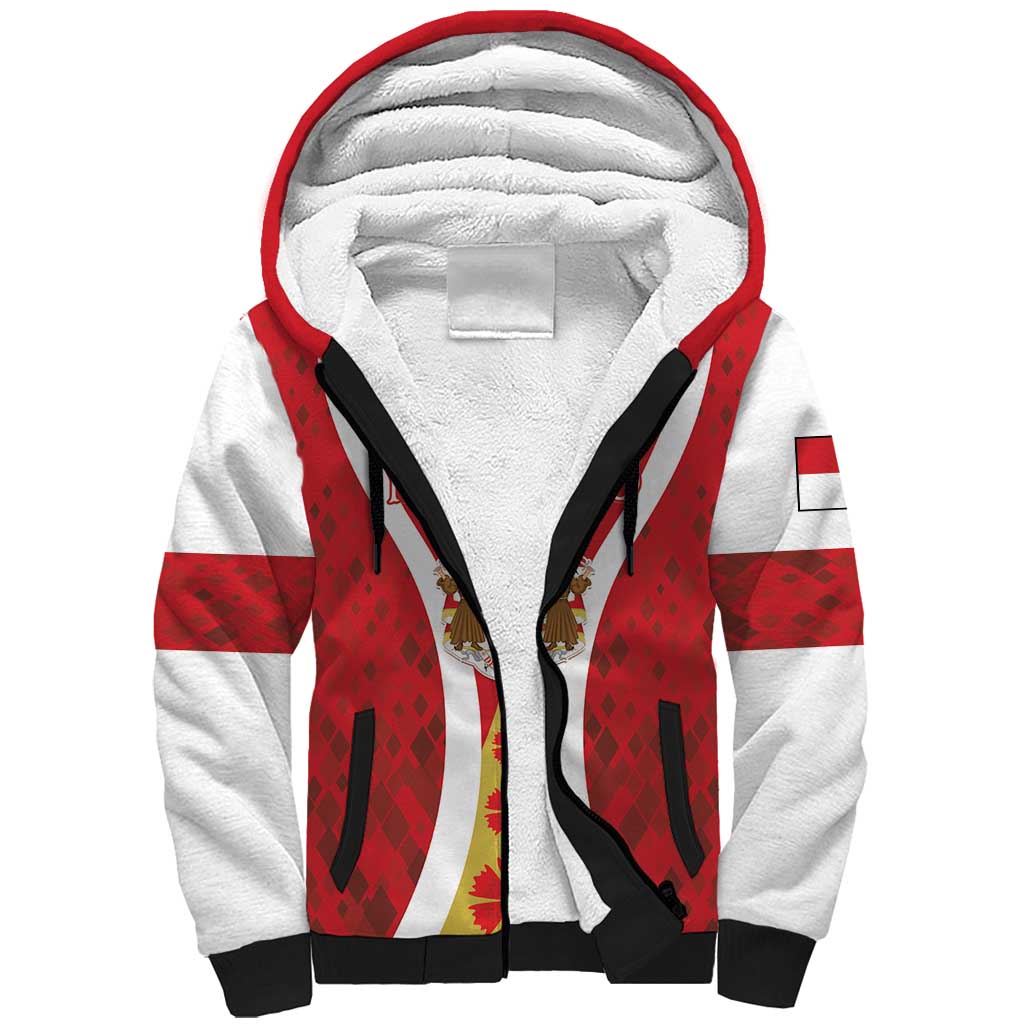 Personalized Monaco Sherpa Hoodie Deo Juvante Sporty Style