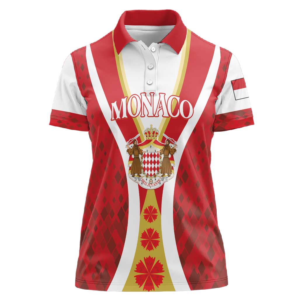 Personalized Monaco Women Polo Shirt Deo Juvante Sporty Style