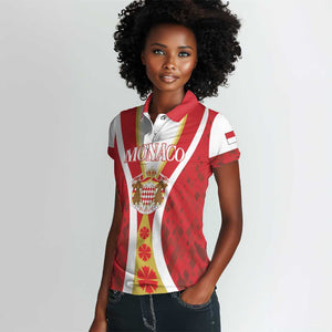 Personalized Monaco Women Polo Shirt Deo Juvante Sporty Style