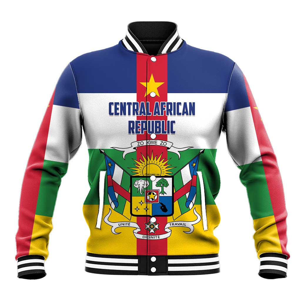 Personalized Central African Republic Baseball Jacket African Zo Kwe Zo LT01