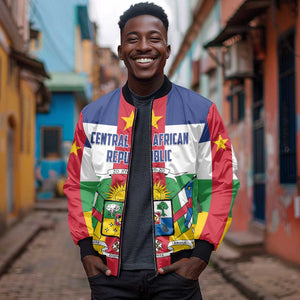 Personalized Central African Republic Bomber Jacket African Zo Kwe Zo